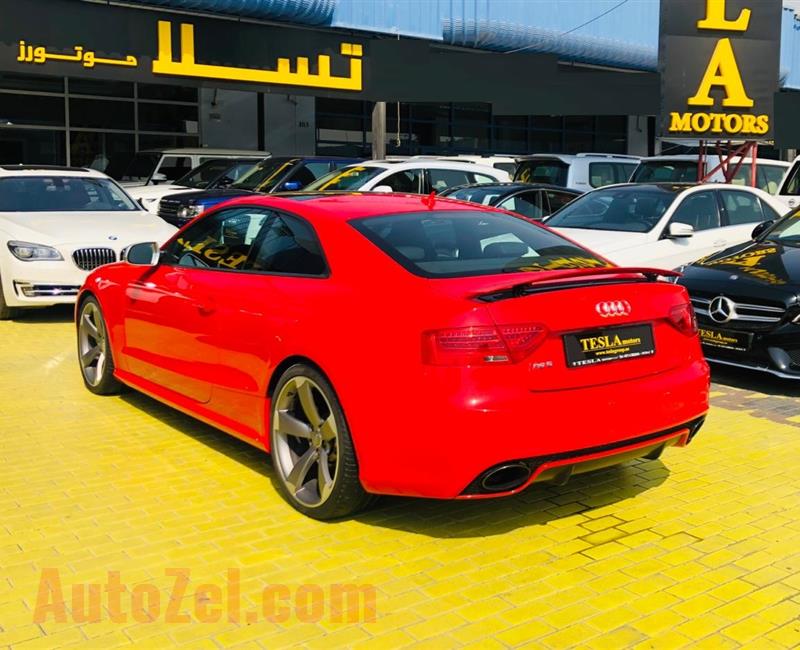 Audi RS5 ///GCC///2013///SUPER CLEAN///ONE YEAR WARRANTY UNLIMITED KM///WOW! ONLY 1,955 DHS MONTHLY///