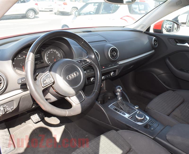 AUDI A3- 2015- RED- GCC SPECS- CALL FOR DETAILS