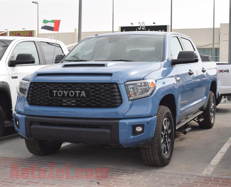 TOYOTA TUNDRA SR5 TRD- 2018- BLUE- 4 000 MILES- AMERICAN...